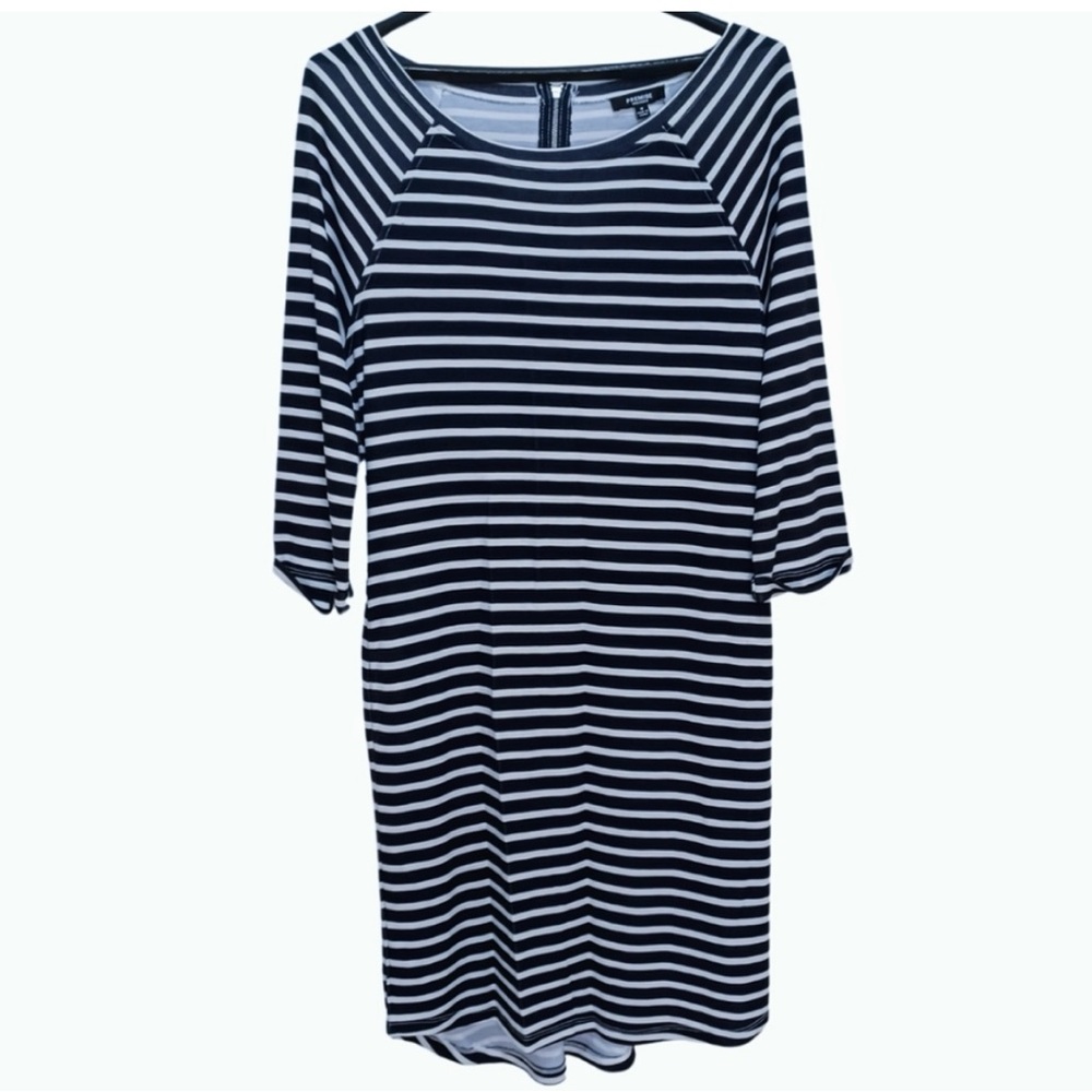 Last chance/Navy and White Striped Dress